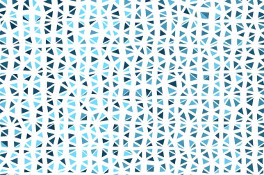 Çokgen koyu mavi mozaik arka plan. Soyut düşük poli vektör çizimi. Yarım ton şeklinde üçgen desen. Poster, pankart, el ilanı üçgenli geometrik iş tasarımı.
