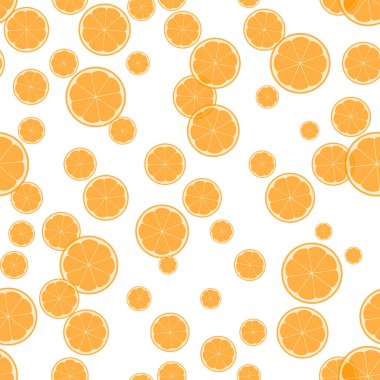 Portakallı ve limonlu yaz çizimi. Beyaz arka planda renkli meyveleri olan terzi desenleri. Yemek konsepti. Davetiye, poster, kart, kumaş, tekstil için şablon tasarımı.