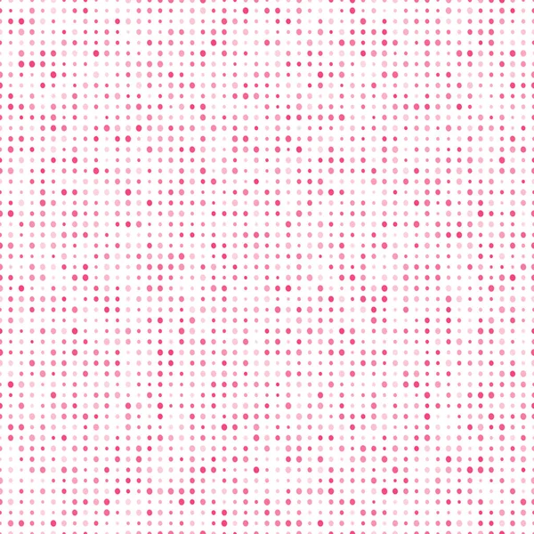 Abstrakt mode prickar bakgrund. Vit sömlös mönster med rosa lutning cirklar. Mall design för inbjudan, affisch, kort, flyer, banner, textil, tyg. — Stock vektor