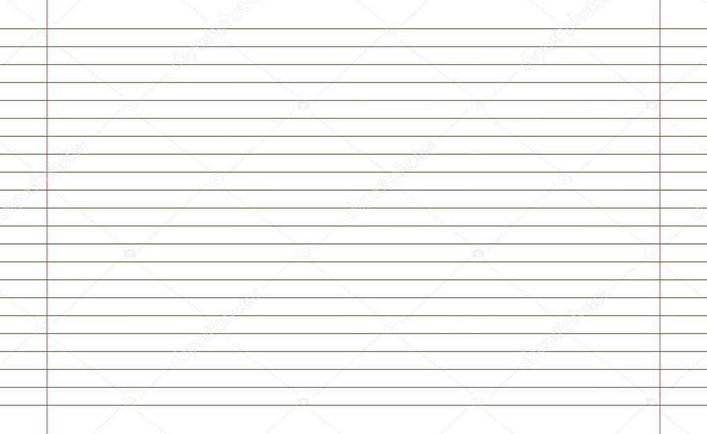 Grid paper. Abstract striped background with color horizontal lines. Geometric pattern for school, wallpaper, textures, notebook. Lined paper blank isolated on transparent background.