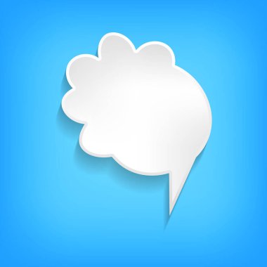 Renkli arkaplanda vektör komik konuşma balonu. Renkli afişler, boş kağıt şekiller. Sohbet için çizgi film düz çizimi. Şablon çerçevesi. El çizim biçimi, diyalog bulutu.