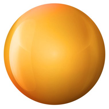 Cam altın top ya da değerli inci. Parlak gerçekçi top, beyaz arkaplanda işaretlenmiş üç boyutlu soyut vektör çizimi. Gölgeli büyük metal baloncuk.