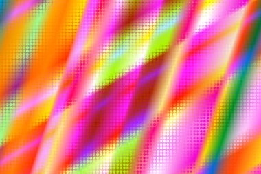 Gelecekçi soyut renkli geometrik arkaplan. Gökkuşağı gradyanı ile yarım ton şeklinde yaratıcı illüstrasyon. Duvar kağıdı, web sayfası, afiş deseni.