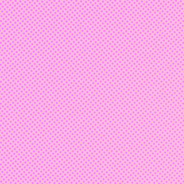 Pop Art Colory çizgi roman kapağı. Puantiyeli pembe arka plan. Çizgi film komik retro desen. Vektör yarım ton çizimi. Poster, kart, el ilanı için şablon tasarımı.