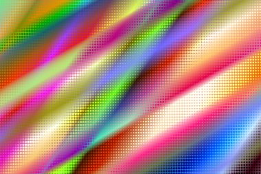 Gelecekçi soyut renkli geometrik arkaplan. Gökkuşağı gradyanı ile yarım ton şeklinde yaratıcı illüstrasyon. Duvar kağıdı, web sayfası, afiş deseni.