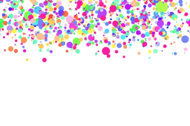 Açık renkli arka plan, daireli renkli vektör dokusu. Sıçrama efekti pankartı. Bulanık yağmur damlaları içeren parlak gümüş nokta çizimi. Web sayfası, afiş, poster, kart deseni