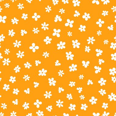 Çiçeksiz, el çizimi renkli çiçekler. Tatlı yaz geçmişi. Modern çiçek kompozisyonları. Duvar kağıdı, poster, kart, kumaş ve tekstil için moda vektör stoku çizimi