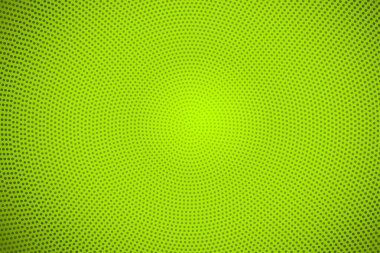 Pop Art Colory çizgi roman kapağı. Puantiyeli yeşil arka plan. Çizgi film komik retro desen. Vektör yarım ton çizimi. Poster, kart, el ilanı için şablon tasarımı.