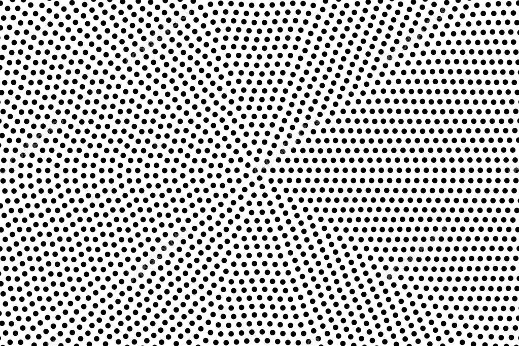 Pop art dots background. Geometric vintage monochrome fade wallpaper. Halftone black and white geometric design. Pop art print. Retro pattern. Comics book magazine cover. 90-s style.