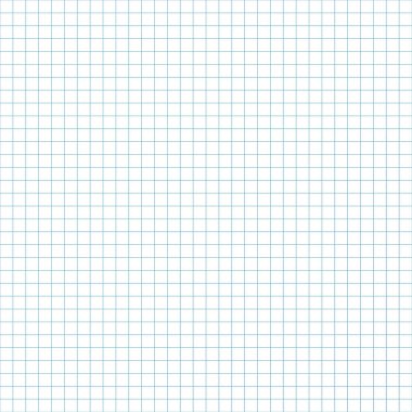 Şebeke kağıdı. Mavi grafikli soyut kare arkaplan. Okul için geometrik şablon, duvar kağıdı, doku, defter. Şeffaf arkaplanda boş sıralanmış izole edilmiş.