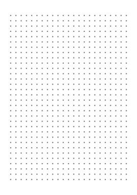 Şebeke kağıdı. Beyaz arka planda noktalı ızgara. Noktalı, soyut, şeffaf illüstrasyon. Okul için beyaz geometrik desen, kopya kitapları, defterler, günlük, notlar, afişler, baskılar, kitaplar.