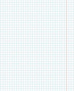 Şebeke kağıdı. Soyut kare arkaplan ve renk grafiği. Okul için geometrik şablon, duvar kağıdı, doku, defter. Şeffaf arkaplanda boş bırakılmış.