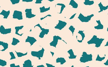 Soyut modern zürafa kusursuz desen. Hayvanlar modaya uygun arka plan. Baskı, kart, kartpostal, kumaş ve tekstil için bej renkli dekoratif vektör çizimi. Modern stilize cilt süsü