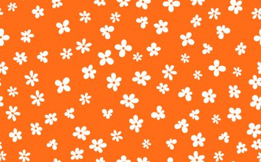 Çiçeksiz, el çizimi renkli çiçekler. Tatlı yaz geçmişi. Modern çiçek kompozisyonları. Duvar kağıdı, poster, kart, kumaş ve tekstil için moda vektör stoku çizimi