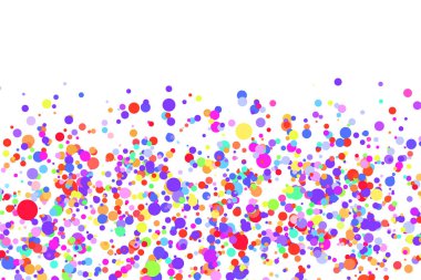 Açık renkli arka plan, daireli renkli vektör dokusu. Sıçrama efekti pankartı. Bulanık yağmur damlaları içeren parlak gümüş nokta çizimi. Web sayfası, afiş, poster, kart deseni