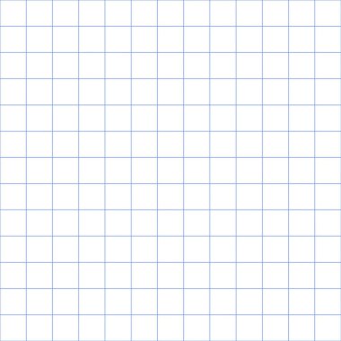 Şebeke kağıdı. Soyut kare arkaplan ve renk grafiği. Okul için geometrik şablon, duvar kağıdı, doku, defter. Şeffaf arkaplanda boş bırakılmış.