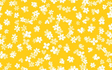 Çiçeksiz, el çizimi renkli çiçekler. Tatlı yaz geçmişi. Modern çiçek kompozisyonları. Duvar kağıdı, poster, kart, kumaş ve tekstil için moda vektör stoku çizimi