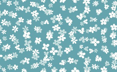 Çiçeksiz, el çizimi renkli çiçekler. Tatlı yaz geçmişi. Modern çiçek kompozisyonları. Duvar kağıdı, poster, kart, kumaş ve tekstil için moda vektör stoku çizimi