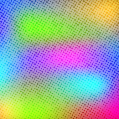 Pop Art yaratıcı konsept renkli çizgi roman dergisi kapağı. Polka renkli bir arkaplan. Çizgi film yarım ton retro modeli. Poster, kart, satış afişi, boş baloncuk için soyut şablon tasarımı