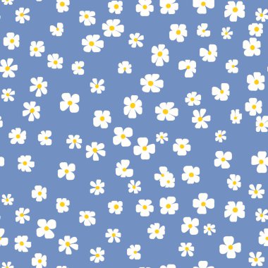 Çiçeksiz, el çizimi renkli çiçekler. Tatlı yaz geçmişi. Modern çiçek kompozisyonları. Duvar kağıdı, poster, kart, kumaş ve tekstil için moda vektör stoku çizimi