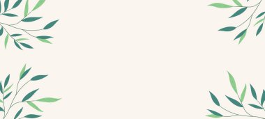 Renkli egzotik canavar yapraklı çiçek web afişi. Doğa konsepti tasarımı. Yaz dallı modern çiçek kompozisyonları. Ekoloji, natura, çevre teması üzerine vektör illüstrasyonu