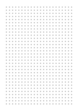 Şebeke kağıdı. Beyaz arka planda noktalı ızgara. Noktalı, soyut, şeffaf illüstrasyon. Okul için beyaz geometrik desen, kopya kitapları, defterler, günlük, notlar, afişler, baskılar, kitaplar