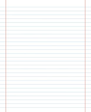 Şebeke kağıdı. Renk yatay çizgileri olan soyut çizgili arkaplan. Okul için geometrik şablon, duvar kağıdı, doku, defter. Saydam arkaplanda boş sayfa izole