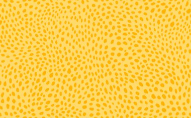 Soyut modern leopar pürüzsüz desen. Hayvanlar modaya uygun arka plan. Baskı, kart, kartpostal, kumaş ve tekstil için sarı dekoratif vektör çizimi. Modern stilize cilt süsü