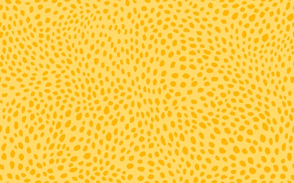 Soyut modern leopar pürüzsüz desen. Hayvanlar modaya uygun arka plan. Baskı, kart, kartpostal, kumaş ve tekstil için sarı dekoratif vektör çizimi. Modern stilize cilt süsü