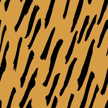 Soyut modern zürafa kusursuz desen. Hayvanlar modaya uygun arka plan. Baskı, kart, kartpostal, kumaş, tekstil için bej ve siyah dekoratif vektör çizimi. Modern stilize cilt süsü