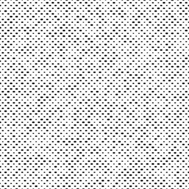 Soyut moda monokrom polka arkaplanı. Dokulu daireleri olan siyah ve beyaz desenli. Davetiye, poster, kart, el ilanı, afiş, tekstil, kumaş için şablon tasarımı. Yarıton kartı