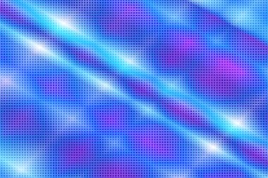 90 'lar tarzı. Pembe ve mavi gradyanlı, yarım ton şeklinde yaratıcı bir çizim. Soyut renkli geometrik arkaplan. Duvar kağıdı, web sayfası, doku deseni