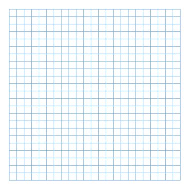 Şebeke kağıdı. Soyut kare arkaplan ve renk grafiği. Okul için geometrik şablon, duvar kağıdı, doku, defter. Şeffaf arkaplanda boş bırakılmış