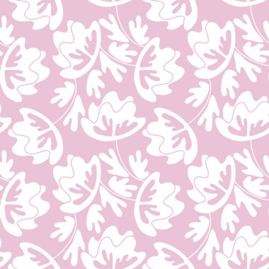 Geleneksel halk sanatları süslerine dayanan kusursuz çiçek desenleri. Renkli arka planda modern çiçekler. İskandinav tarzı. İsveç İskandinav tarzı. Vektör çizimi. Basit minimalist desen