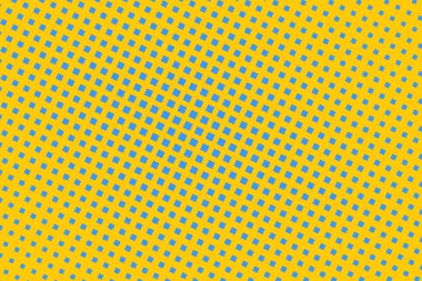 Pop Art yaratıcı konsept renkli çizgi roman dergisi kapağı. Polka renkli bir arkaplan. Çizgi film yarım ton retro modeli. Poster, kart, satış afişi, boş baloncuk için soyut şablon tasarımı