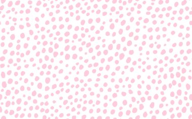 Soyut modern leopar pürüzsüz desen. Hayvanlar modaya uygun arka plan. Baskı, kart, kartpostal, kumaş ve tekstil için pembe ve beyaz dekoratif vektör çizimi. Modern stilize cilt süsü