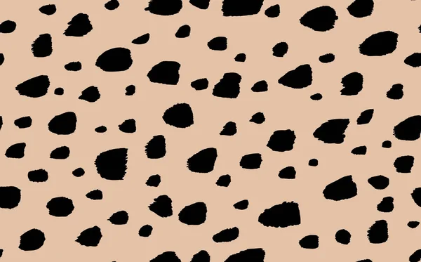 Abstraktní moderní leopardí vzor. Zvířata trendy pozadí. Béžová a černá dekorativní vektorová stock ilustrace pro tisk, pohlednici, pohlednici, tkaninu, textil. Moderní ozdoba stylizované kůže — Stockový vektor