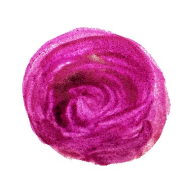 Beyaz arka planda suluboya mor leke. Web, şablon, poster, kart, dekorasyon, ambalaj kağıdı için vektör çizimi. Pastel renkler soyut akvaryum deseni