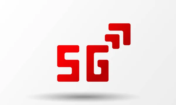 Vektor ikon hálózati jel 5G. 5g internetes technológia szimbólum minimalizmus stílusban. Üzleti infografika. Vektor sablon design kreatív üzleti koncepció, banner, munkafolyamat elrendezés — Stock Vector