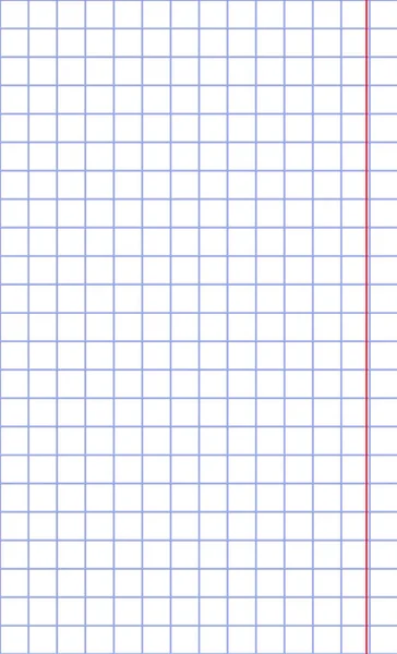 Diagrammpapier. Bedruckbares quadratisches Gitterpapier mit horizontalen farbigen Linien. Geometrischer Hintergrund für die Schule, Texturen, Notizbuch, Tagebuch. Realistisches liniertes Papier Rohgröße Legal — Stockvektor