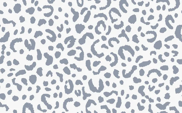 Abstraktes modernes Leopardenmuster. Tiere trendy Hintergrund. Graue dekorative Vektorstockillustration für Druck, Karte, Postkarte, Stoff, Textil. Modernes Ornament stilisierter Haut — Stockvektor