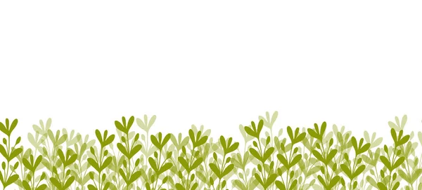 Banner web floral com folhas exóticas de cor desenhada. Design de conceito de natureza. Composições florais modernas com ramos de verão. Ilustração vetorial sobre o tema ecologia, natura, meio ambiente. Espaço de cópia — Vetor de Stock