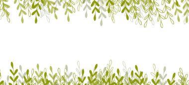 Renkli egzotik yapraklı çiçek web afişi. Doğa konsepti tasarımı. Yaz dallı modern çiçek kompozisyonları. Ekoloji, natura, çevre teması üzerine vektör illüstrasyonu. Boşluğu kopyala