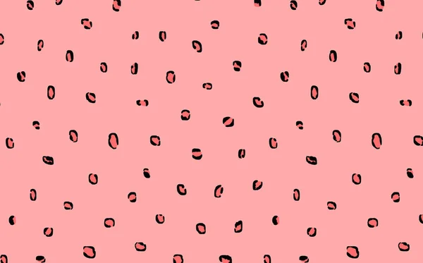 Абстрактний сучасний безшовний візерунок леопарда. Тварини модний фон. Рожево-чорна декоративна векторна стокова ілюстрація для друку, листівки, тканини, текстилю. Сучасний орнамент стилізованої шкіри — стоковий вектор