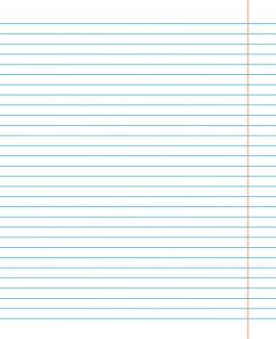 Şebeke kağıdı. Renk yatay çizgileri olan soyut çizgili arkaplan. Okul için geometrik şablon, duvar kağıdı, doku, defter. Saydam arkaplanda boş sayfa izole