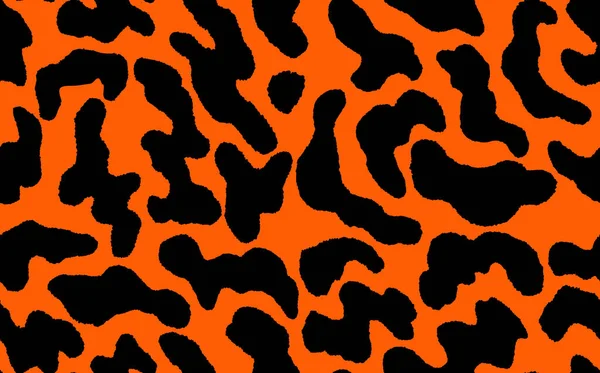 Padrão sem costura de leopardo moderno abstrato. Animais de fundo na moda. Ilustração de estoque de vetor decorativo branco e preto para impressão, cartão, cartão postal, tecido, têxtil. Ornamento moderno de pele estilizada — Vetor de Stock