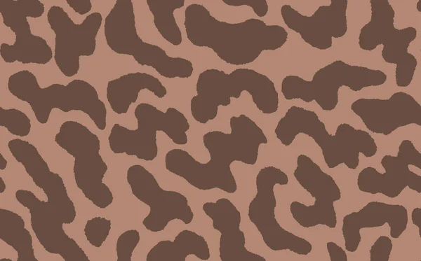 Patrón moderno sin costuras de leopardo abstracto. Animales de fondo de moda. Ilustración de stock decorativo beige para impresión, tarjeta, postal, tela, textil. Adorno moderno de piel estilizada — Vector de stock