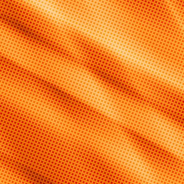 90 'lar tarzı. Portakal renginde, yarım ton şeklinde yaratıcı bir çizim. Soyut renkli geometrik arkaplan. Duvar kağıdı, web sayfası, doku deseni