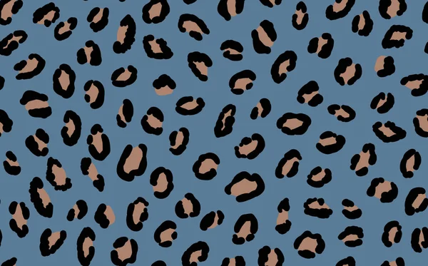 Padrão sem costura de leopardo moderno abstrato. Animais de fundo na moda. Ilustração de estoque de vetor decorativo colorido para impressão, cartão, cartão postal, tecido, têxtil. Ornamento moderno de pele estilizada — Vetor de Stock