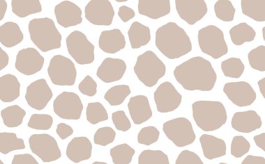 Soyut modern zürafa kusursuz desen. Hayvanlar modaya uygun arka plan. Baskı, kart, kartpostal, kumaş ve tekstil için renkli dekoratif vektör çizimi. Modern stilize cilt süsü